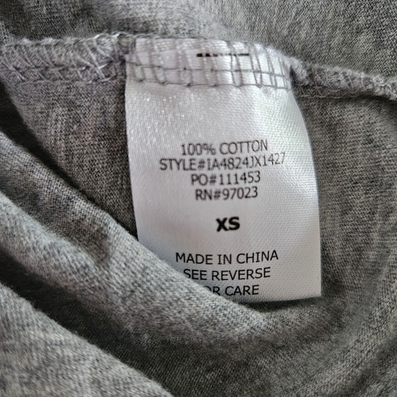 Moon Child Celestial Sun & Moon Cropped Long Sleeve – Gray – XS - Picture 5 of 6